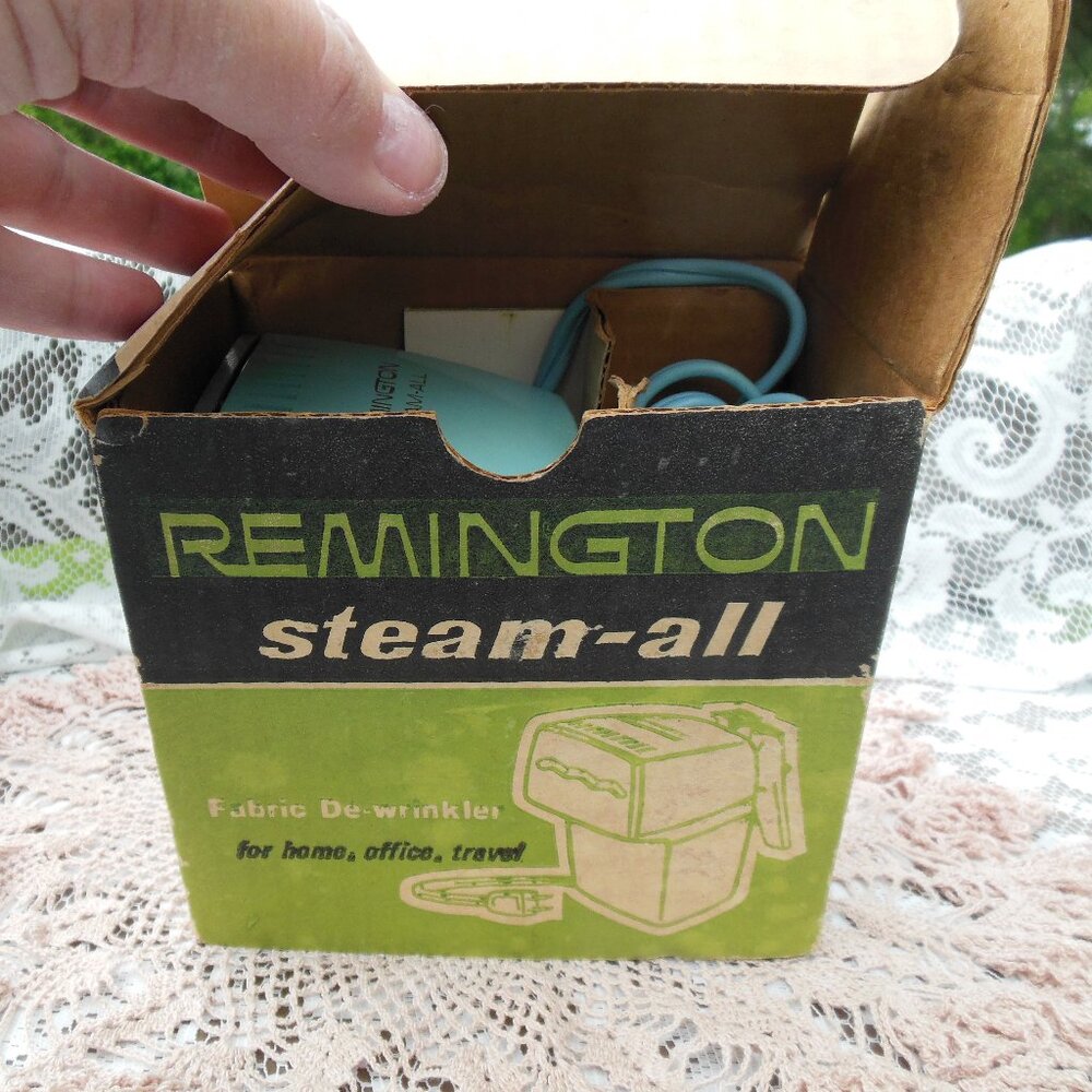fabric steamer portable fabric dewrinkler vintage Steam-All by Remington electri